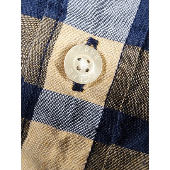 J.Crew Mens Slim Fit Plaid Button Down Shirt Quality Woven Cotton Size Medium - Picture 7 of 10